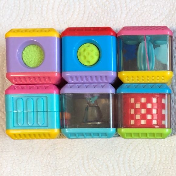 6 Vintage Fisher Price Peek-A-Boo Blocks. Sensory Themed. Set #3. - Picture 4 of 7
